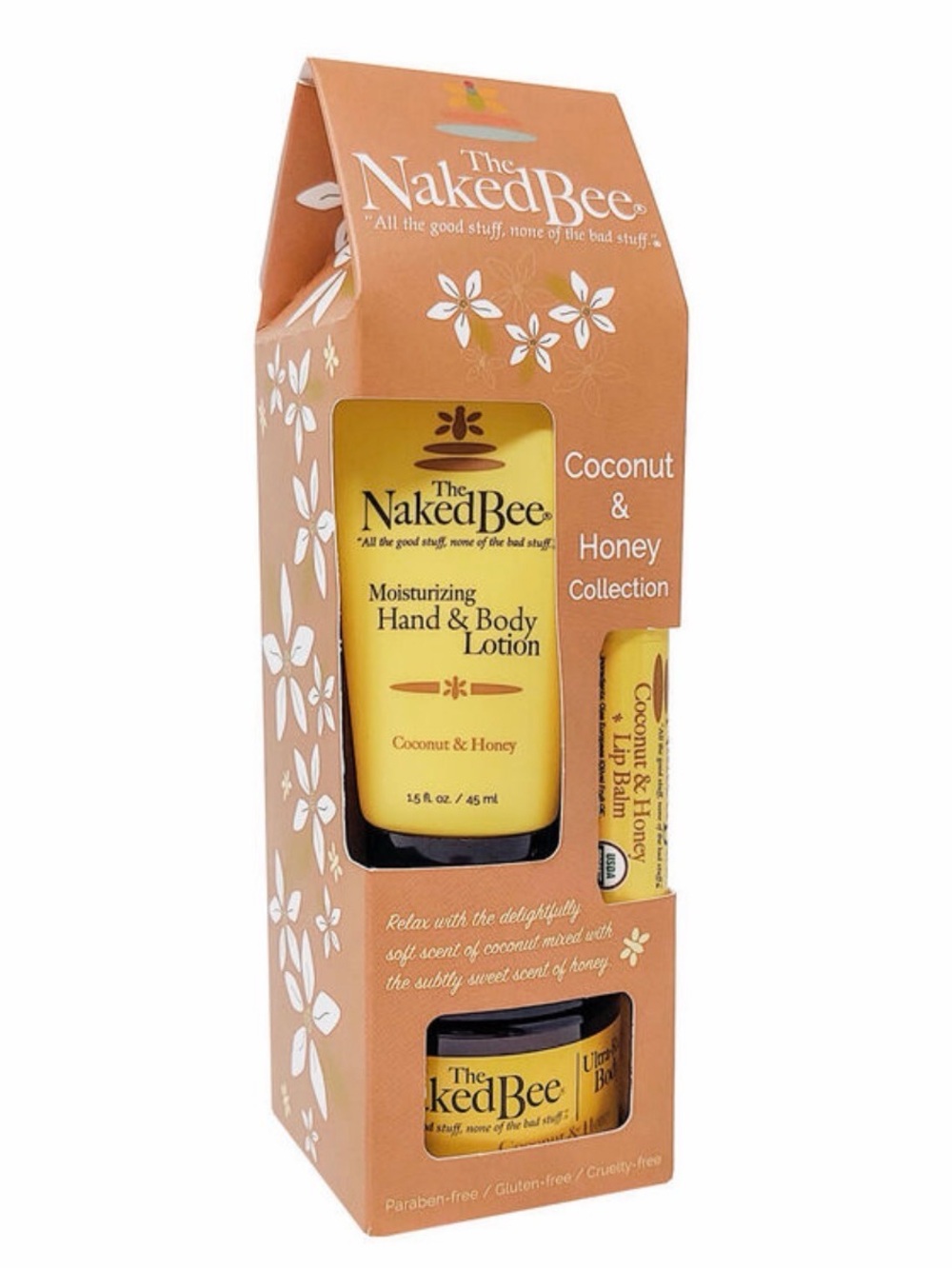Coconut & Honey Moisturizing Hand & Body Lotion, Body Butter & lip balm